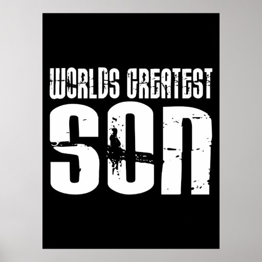 Retro Vintage Cool Sons World's Greatest Son Poster