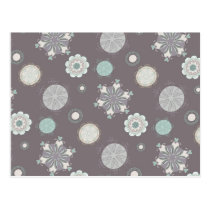 Retro Vintage Geometric Pattern - Personalize Post Cards