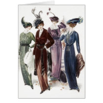 Retro Vintage Girlfriends Ladies Night Out Card