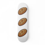 retro vintage laced football graphic custom skateboard