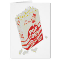 Retro Vintage Movie Theater Popcorn Cards