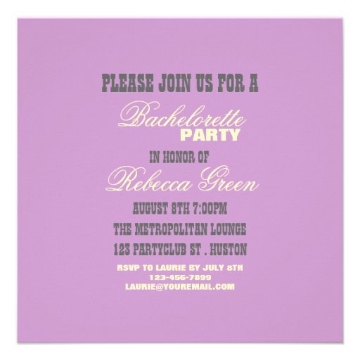 retro vintage pinup bachelorette party invitations