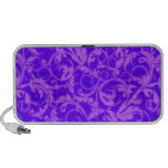 Retro Vintage Swirls Amethyst Purple Portable