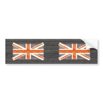 Retro Vintage United Kingdom Flag Bumper Sticker