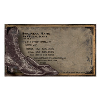 Retro Vintage Women Shoes Fashion Business Card