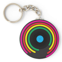 Retro Vinyl Keychain