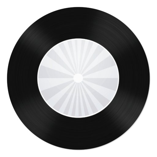 Retro Vinyl Record Birthday Party Invitation