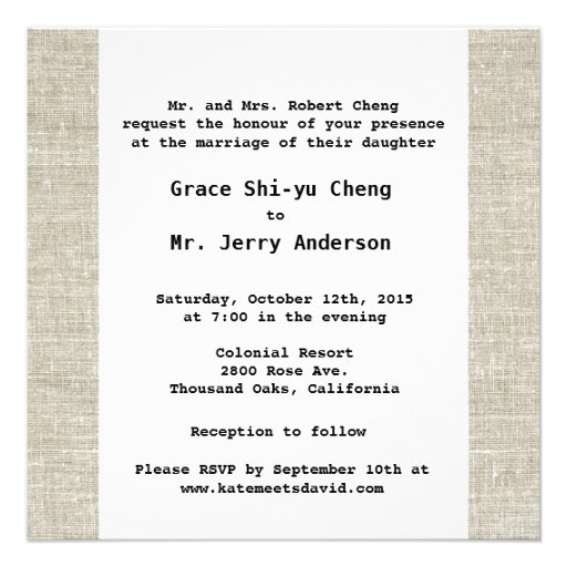 Retro Vinyl Record Double Happiness Wedding Invite