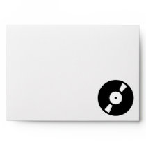 retro vinyl record envelope