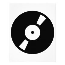 retro vinyl record personalized invitation