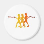 Retro Walk Club Refrigerator Magnets