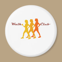 Retro Walk Club magnets