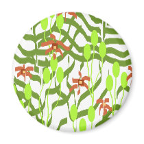 Retro Wallpaper - Broadhurst inspired magnets by patsarts Retro Wallpaper - Broadhurst inspired magnets
