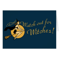 Retro Watch out for Witches cards