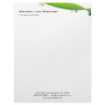 Retro Wave Stationery Lime Green Dots 2 Letterhead