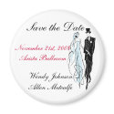 Retro Wedding, Save the Date - Customized magnets