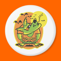 retro werewolf magnets