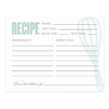 RETRO WHISK | RECIPE CARDS POST CARDS