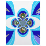 Retro white blue turntable design letterhead design