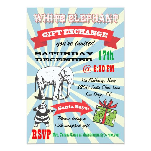 white elephant gift clipart free - photo #48