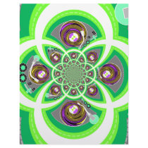 Retro white purple and green turntable customized letterhead