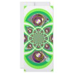 Retro white purple and green turntable personalized rack card