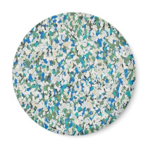 Retro White Turquoise Confetti Speckled magnets by JuJuGarden Retro White Turquoise Confetti Speckled magnets
