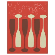 Retro wine glass design flyer design