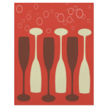 Retro wine glass design flyers