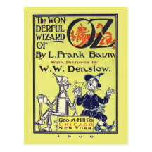 Retro Wizard of Oz Vintage Postcard