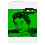 Retro Woman Graphic Greeting Card