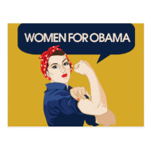 Retro Women for Obama Post Card