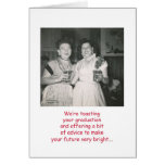 Retro Women Graduation Greeting Card