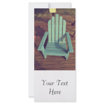 Retro Wood Chair Rack Card