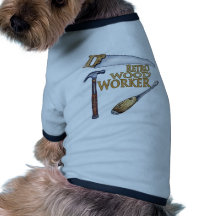Retro Wood Worker Doggie T Shirt