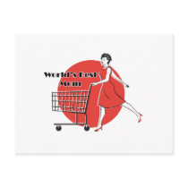 Retro "Worlds Best Mom" postcards by Eholidayz Retro "Worlds Best Mom" postcards