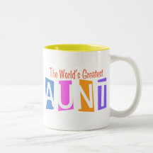 Retro World's Greatest Aunt Coffee Mug