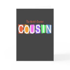 Retro World's Greatest Cousin Greeting Card