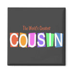 Retro World's Greatest Cousin Magnet