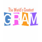 Retro World's Greatest Gram Ladies Casual Scoop
