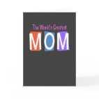 Retro World's Greatest Mom Greeting Card