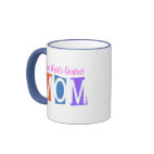 Retro World's Greatest Mom Ringer Mug
