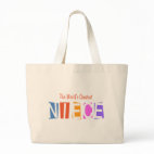 Retro World's Greatest Niece Jumbo Tote Bag