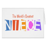 Retro World's Greatest Niece Greeting Card