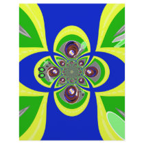 Retro yellow blue turntable design letterhead