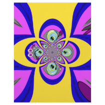 Retro yellow purple turntable design letterhead