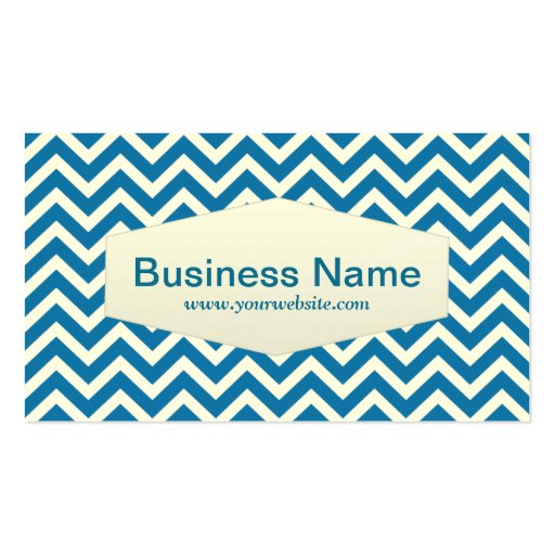 Retro Zigzag Game Testing Business Card