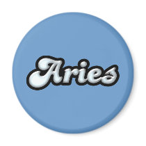 Retro Zodiac Aries magnets by trendyteeshirts Retro Zodiac Aries magnets