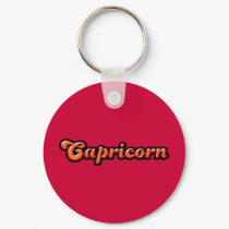 Retro Zodiac Capricorn keychains by trendyteeshirts Retro Zodiac Capricorn keychains
