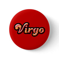 Retro Zodiac Virgo Pinback Buttons
